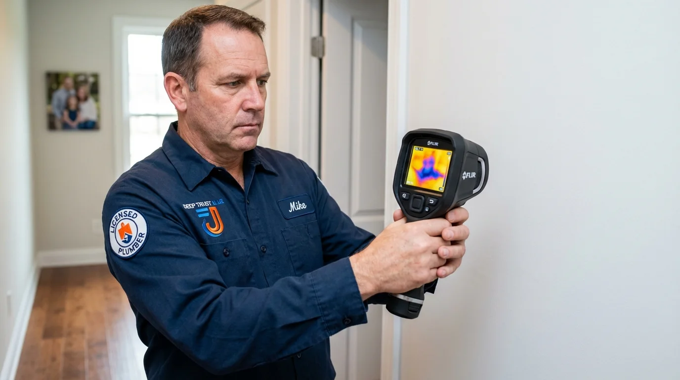 Thermal imaging leak detection by Johns Plumbing LLC in Middletown